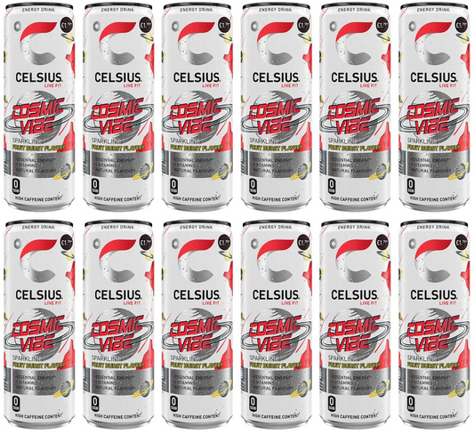 12 x Celsius Cosmic Vibe Energy Drink - 355ML